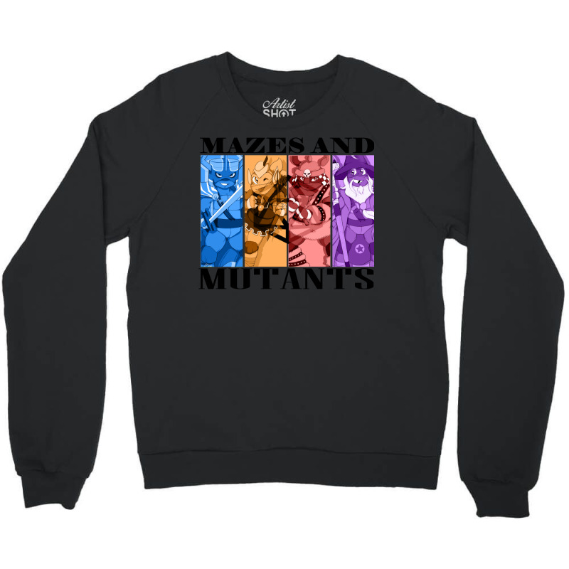 Mazes & Mutants Crewneck Sweatshirt by iuratosowazig | Artistshot