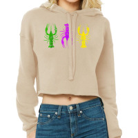 Mardi Gras Crawfish Jester Hat Bead Tee New Orleans Gifts T Shirt Cropped Hoodie | Artistshot