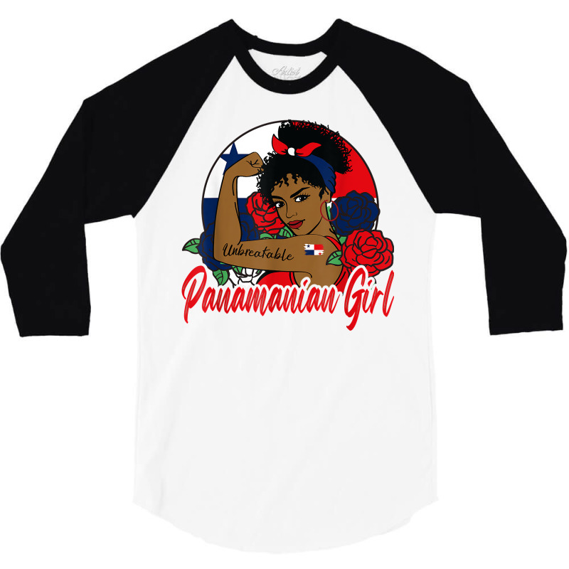 Panamanian Girl Panama Mujer Panamameña Flag T Shirt 3/4 Sleeve Shirt by javauxswar | Artistshot