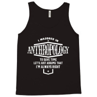 I Majored In Anthropology Tank Top | Artistshot