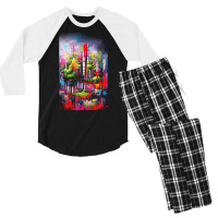 Forest T  Shirtcolorful Forest T  Shirt Men's 3/4 Sleeve Pajama Set | Artistshot