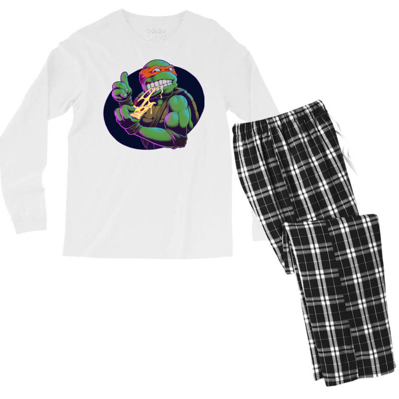 Michelangelo (colour) Men's Long Sleeve Pajama Set by iuratosowazig | Artistshot