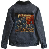 Necrophagia Unisex Sherpa-lined Denim Jacket | Artistshot