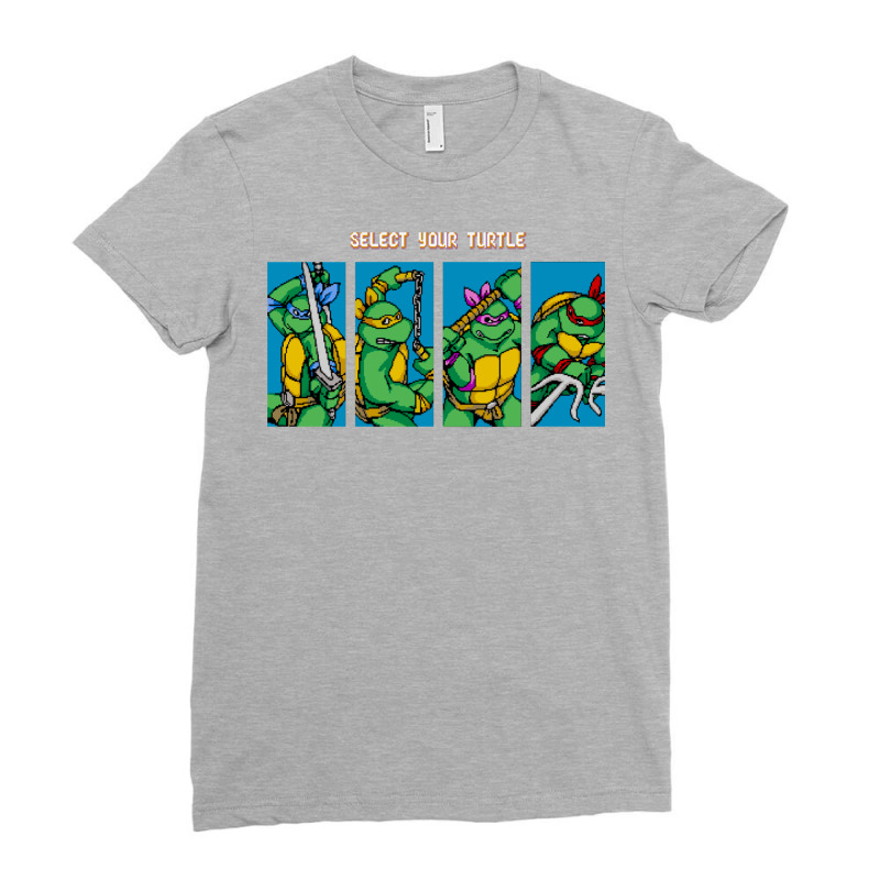 Teenage Mutant Arcade Roster Ladies Fitted T-Shirt by riyatiberjass | Artistshot