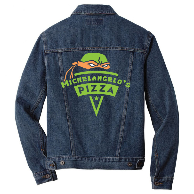 Michelangelo's Pizza Men Denim Jacket by iuratosowazig | Artistshot