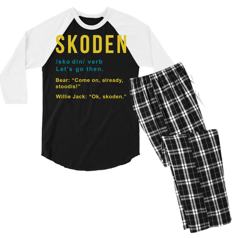 Skoden From Reservation Dog ' S Men's 3/4 Sleeve Pajama Set by markjajercy9 | Artistshot