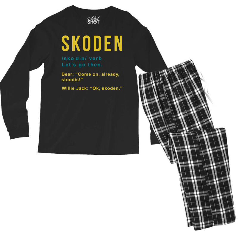 Skoden From Reservation Dog ' S Men's Long Sleeve Pajama Set by markjajercy9 | Artistshot