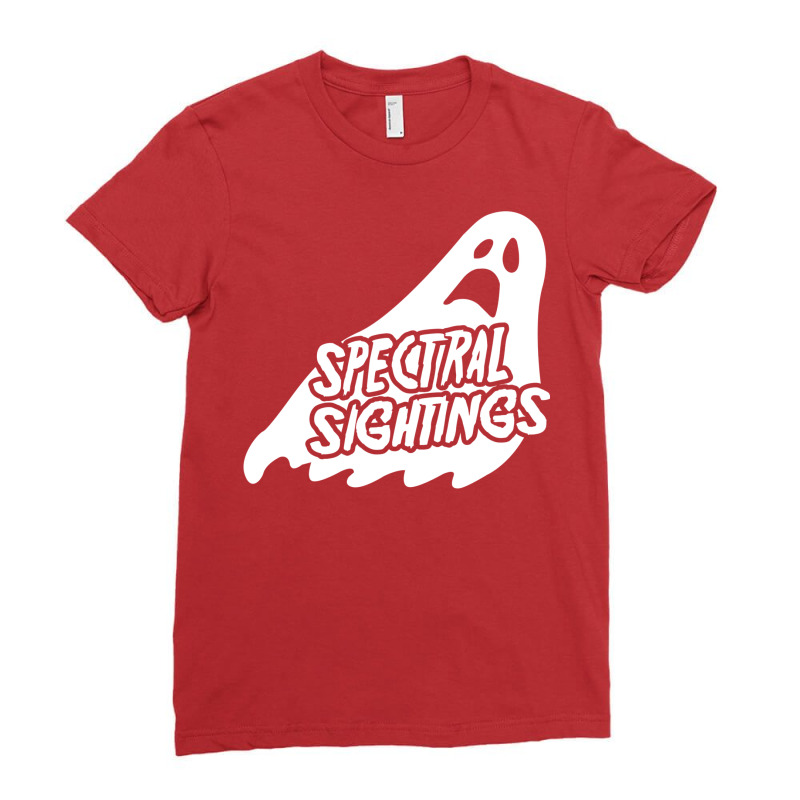 Spectral Sightings Ghost Hunters Ladies Fitted T-Shirt by clsmisarust | Artistshot