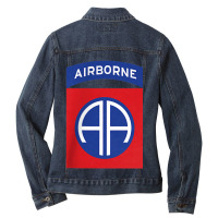 82nd Airborne Division Shirt001 Ladies Denim Jacket | Artistshot