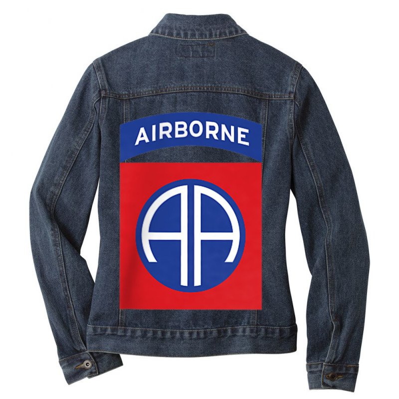 82nd Airborne Division Shirt001 Ladies Denim Jacket by JOHNCREASY | Artistshot