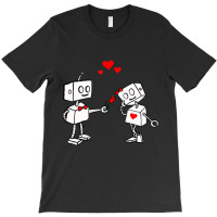 Hot Trend Valentines Day Robots Couple Love Story T-shirt | Artistshot