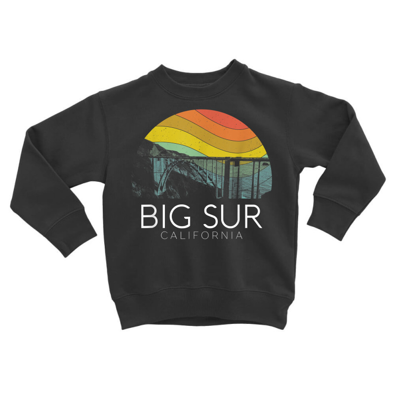 Big Sur California Beach Central Coast Retro Forest Camping T Shirt Toddler Sweatshirt by puawhla | Artistshot