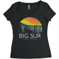 Big Sur California Beach Central Coast Retro Forest Camping T Shirt Women's Triblend Scoop T-shirt | Artistshot