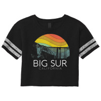 Big Sur California Beach Central Coast Retro Forest Camping T Shirt Scorecard Crop Tee | Artistshot