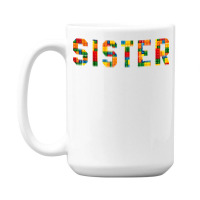 Birthday Brick Builder Funny Blocks Master Builder Sister T Shirt 15 Oz Coffee Mug | Artistshot