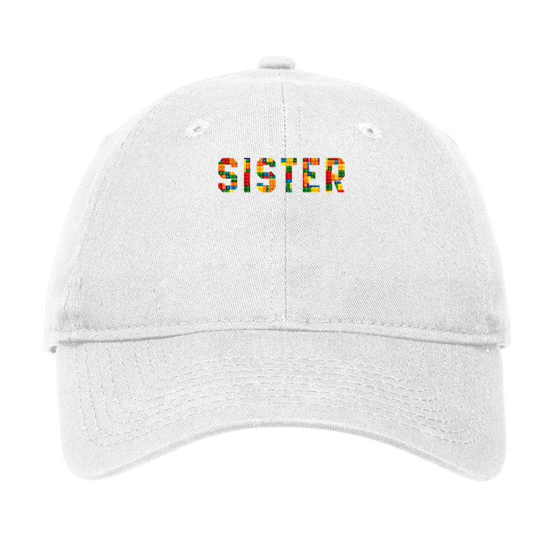 Birthday Brick Builder Funny Blocks Master Builder Sister T Shirt Adjustable Cap | Artistshot