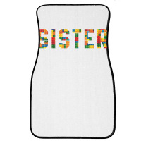 Birthday Brick Builder Funny Blocks Master Builder Sister T Shirt Front Car Mat | Artistshot