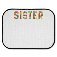 Birthday Brick Builder Funny Blocks Master Builder Sister T Shirt Rear Car Mat | Artistshot