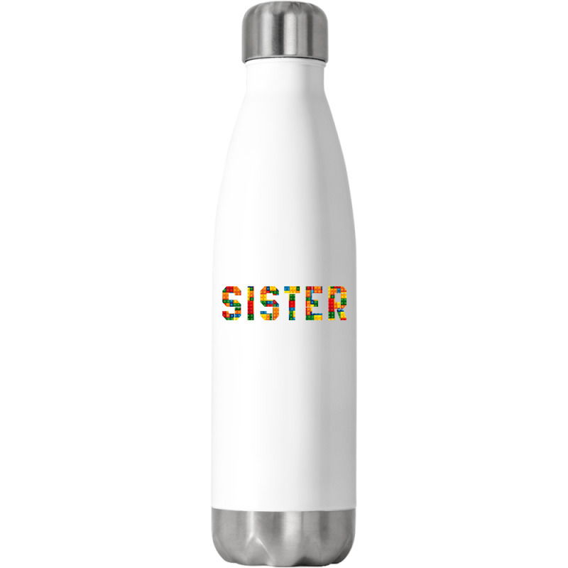 Birthday Brick Builder Funny Blocks Master Builder Sister T Shirt Stainless Steel Water Bottle | Artistshot