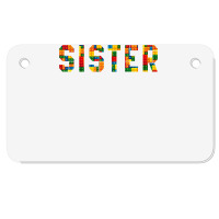 Birthday Brick Builder Funny Blocks Master Builder Sister T Shirt Motorcycle License Plate | Artistshot