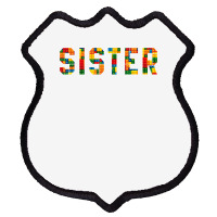 Birthday Brick Builder Funny Blocks Master Builder Sister T Shirt Shield Patch | Artistshot