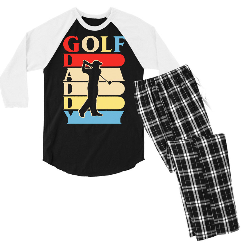 Golf Daddy T  Shirtgolf Daddy Funny Daddy Gifts Fathers Day Gift Ideas Men's 3/4 Sleeve Pajama Set by heloise3085 | Artistshot