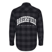 Bakersfield California Ca Varsity Style White Text Sweatshirt Flannel Shirt | Artistshot