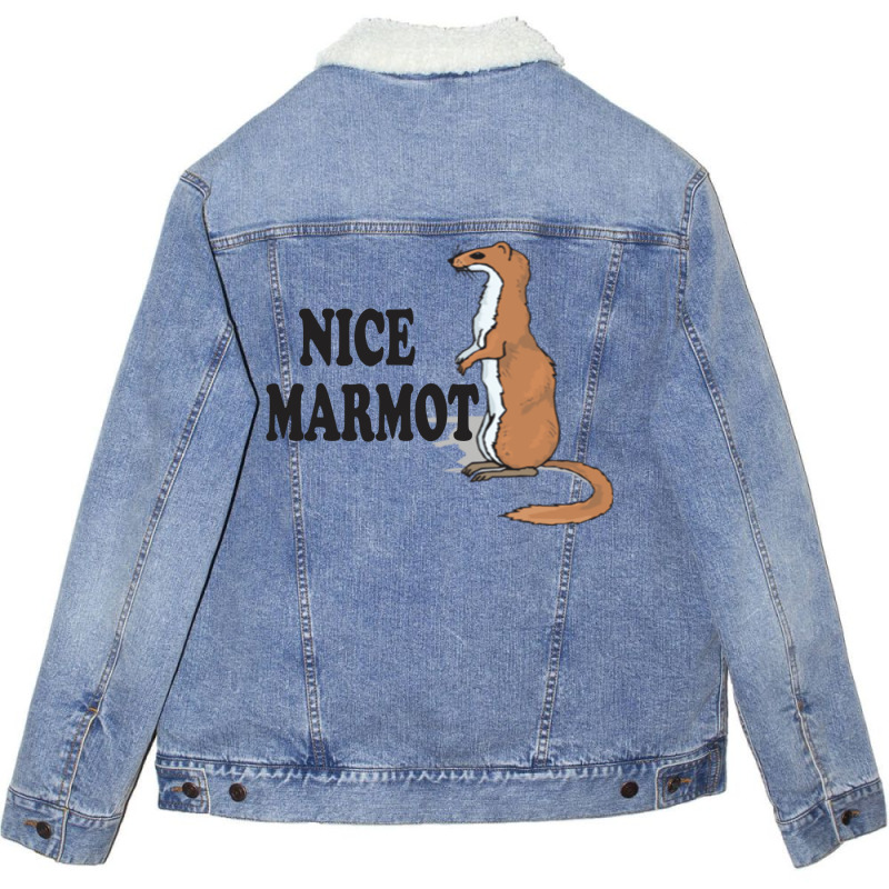 The Big Lebowski Quote   Nice Marmot Unisex Sherpa-Lined Denim Jacket by kurmoodaborad | Artistshot