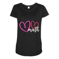 Hot Trend Valentine's Day Math With Hearts Maternity Scoop Neck T-shirt | Artistshot