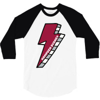 Hampden Sydney University Lightning Bolt 3/4 Sleeve Shirt | Artistshot