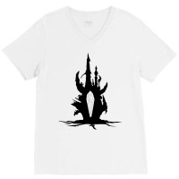 The Dark Crystal Castle V-neck Tee | Artistshot