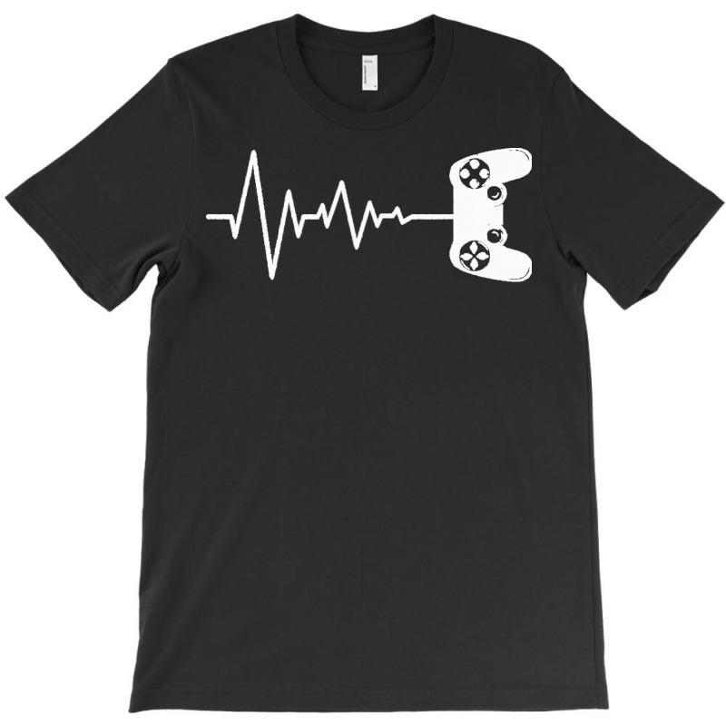 Heartbeat Gamer T  Shirtheartbeat Gamer Cool Gifts For Fathers Day Gif T-Shirt by heloise3085 | Artistshot