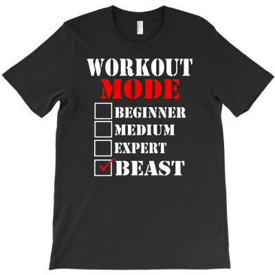 Funny Workout Mode T-shirt Designed By Tomi Panca