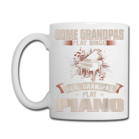 Mens Some Grandpas Play Bingo Real Grandpas Play Piano Coffee Mug | Artistshot