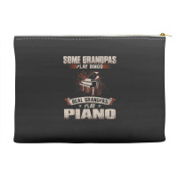 Mens Some Grandpas Play Bingo Real Grandpas Play Piano Accessory Pouches | Artistshot