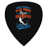 Mens Some Grandpas Play Bingo Real Grandpas Waterski Shield S Patch | Artistshot