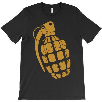 Grenade Waffe Weapon Funny Classic Usa Army T-shirt Designed By Tomi Panca
