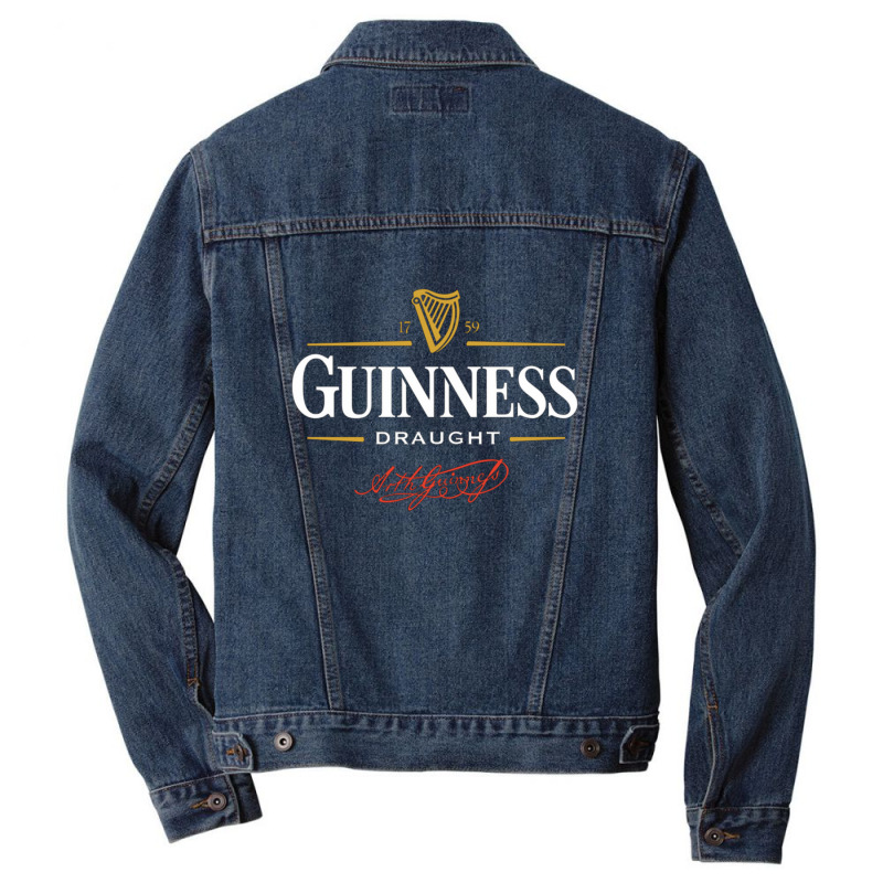 Guinness Beer .png Men Denim Jacket | Artistshot