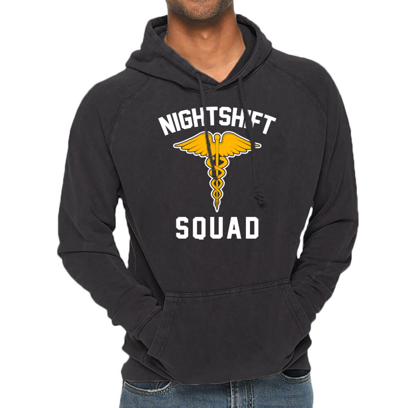 Night Shift Squad Nurse Gift Vintage Hoodie | Artistshot