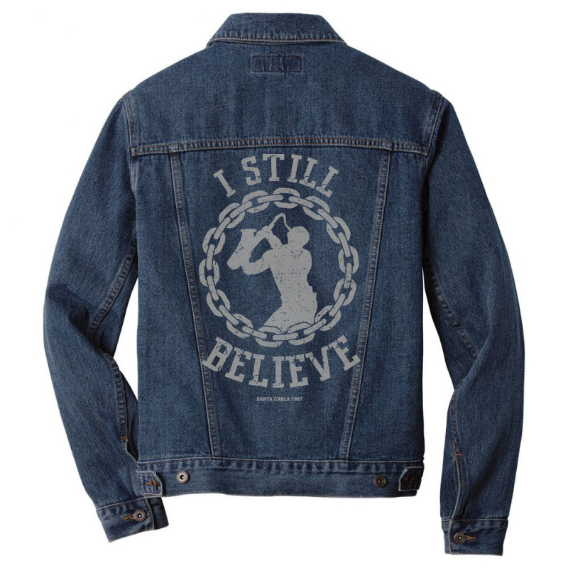 I Still Believe Men Denim Jacket | Artistshot