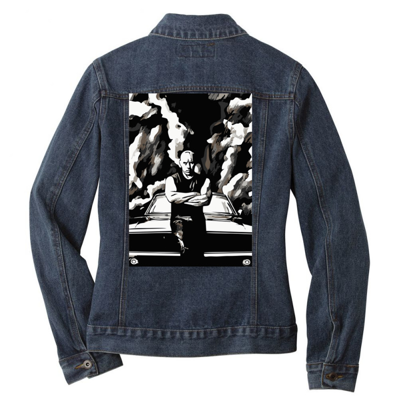 Dominic Toretto Ladies Denim Jacket by mbipehrestom9 | Artistshot