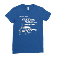 Paul Walker Tribute Fast And Furious Ladies Fitted T-shirt | Artistshot