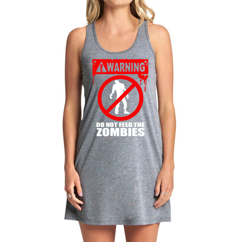 Zombie Do Not Feed Tank Dress | Artistshot