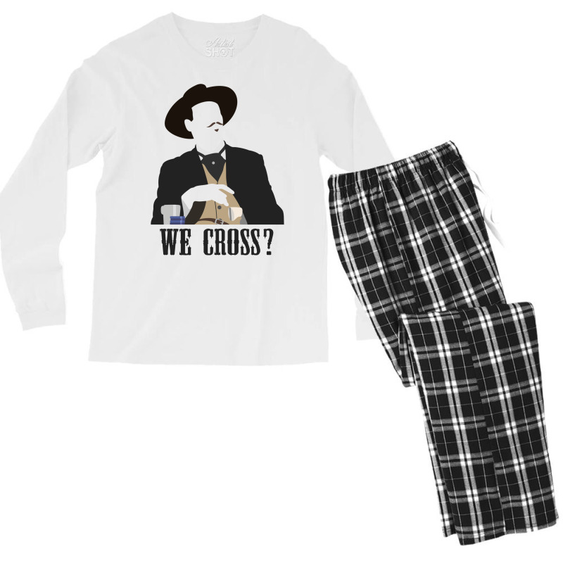 Tombstone We Cross Men's Long Sleeve Pajama Set | Artistshot