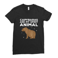 Cool Capybara For Men Women Rodent Spirit Animal Zoologist Ladies Fitted T-shirt | Artistshot