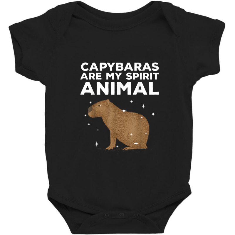 Cool Capybara For Men Women Rodent Spirit Animal Zoologist Baby Bodysuit by ChristopherCharlesWilliamson | Artistshot