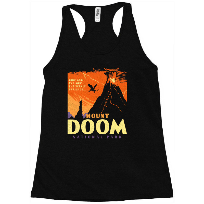 Trending Mount Doom National Park Racerback Tank by Hugo Flowers | Artistshot