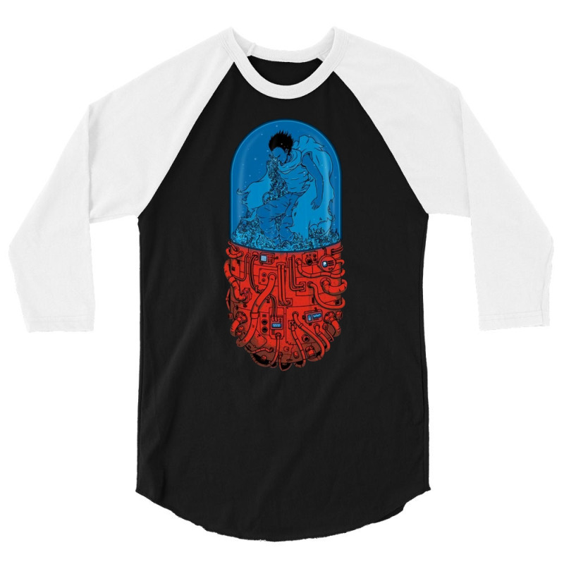 Medicine Red Blue 3/4 Sleeve Shirt | Artistshot