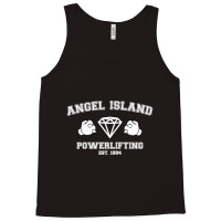 Limited Edition Angel Island Powerlifting White Tank Top | Artistshot