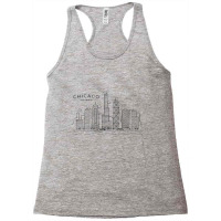 Chicago Skyline Vintage Chicago Illinois Pullover Hoodie Racerback Tank | Artistshot